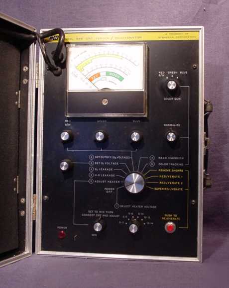 B&k cathode ray tube tester/rejuvenator crt picture