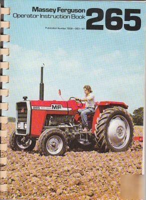 Massey ferguson mf 265 tractor owners manual