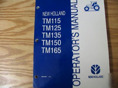 New holland TM115 to TM165 tractors operators manual