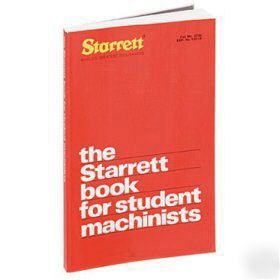 Starrett*student machinist book+2POCKET charts+decal