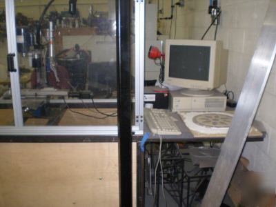 Taig desktop cnc micro mill with cabinet and computer