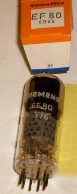EF80 6BX6 siemens nos tube case of 100 pcs