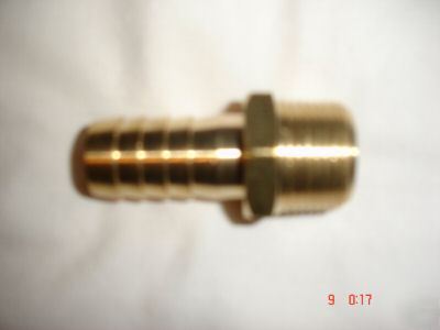 New 10 x brass hose tail 3/4