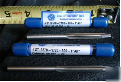 New 2 100% carbide 4-flute chuck reamers 7/32