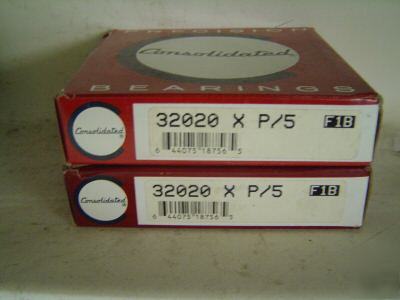 2 consolidated tapered roller bearings 32020 x p/5
