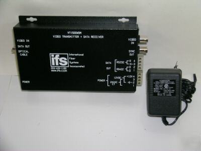 Ifs VT1500WDM mm data ptz or sync 1300 vid 850 1 fiber