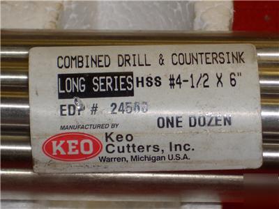 Keo combined drill & countersink number 4 1/2 x 6 