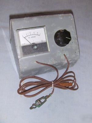 Shurite 0-1 dc amperes electroplating tank meter #10