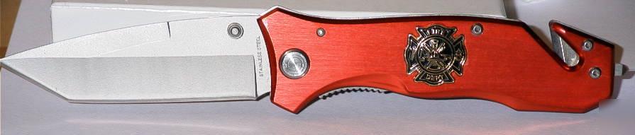 New fireman emergency lockback pocket knife beltcutter 