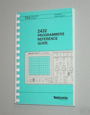 Tektronix tek 2432 original programming manual
