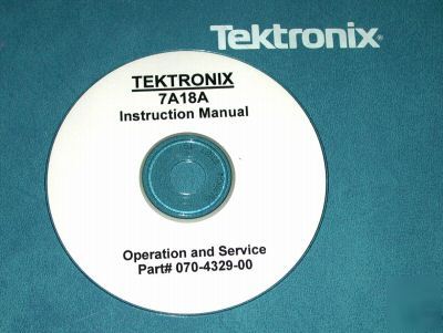 Tektronix 7A18A service manual