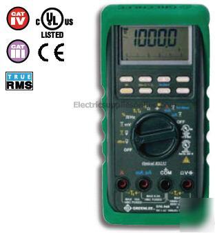 Greenlee dm-820 industrial true rms digital multimeter 