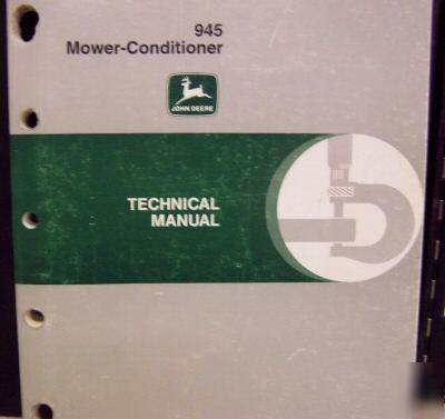 John deere 945 mower conditioner repair manual