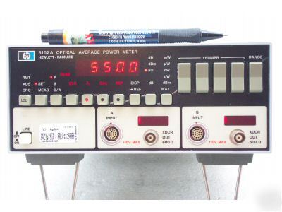 Hewlett packard hp 8152A optical average power meter