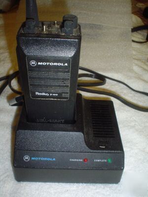 Motorola P100 uhf 2 channel portable with charger 