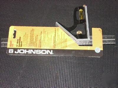 New 12 in hd combination square johnson level & tool 