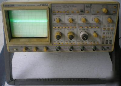 Kikusui 100MHZ digital oscilloscope com 7101A 4CHN gpib