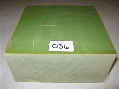 Light green phenolic micarta 1 piece 3 1/2 inch thick