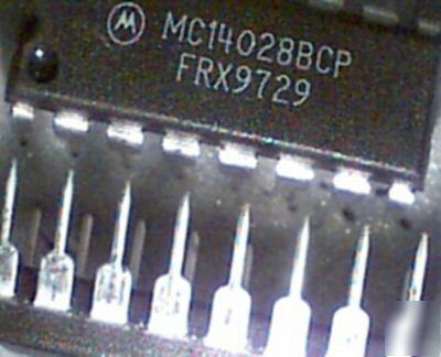 25 MC14028BCP bcd-to-decimal decoder, cmos 4028 nos,dip
