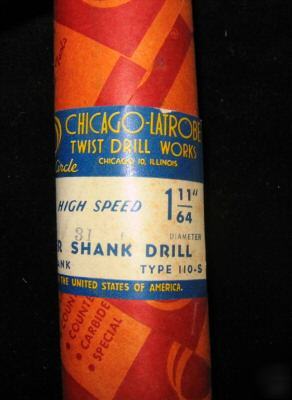 Chicago-latrobe #3 taper shank drill bits 