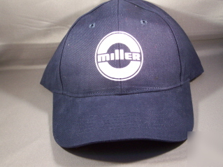 Miller welders historic logo blue adjustable cap