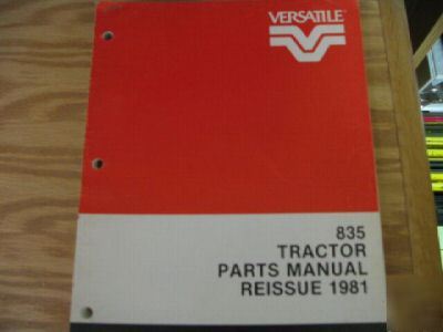 Versatile 835 tractor parts manual