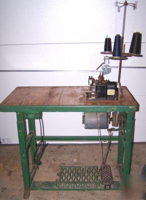 Vintage merrow electric commercial sewing machine 