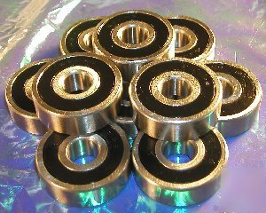 10 miniature bearing 6200RS 10MM x 30MM x 9 bearings