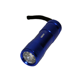 Blue grip 8 led flashlight for your car's glove box