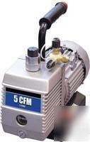 Mastercool 5 cfm rotary vane deep two stage vacuum pump