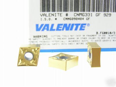 New 100 valenite cnmg 331-gf 929 carbide inserts N966