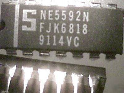 (50) NE5592N video amplifier ics, dip, nos