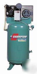 Champion 5 hp air compressor, 80 gal/vert. 230V/1PH.