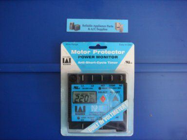 Motor protector power monitor anti short cycle timerwow