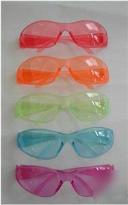 Safety glasses pink/purple red orange blue yellow ALL5