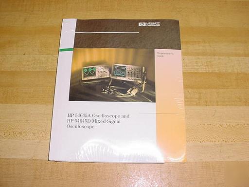 Hp 54645A oscilloscope & 54645D programmer's guide