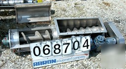 Used: anderson dahlen screw conveyor, 304 stainless ste