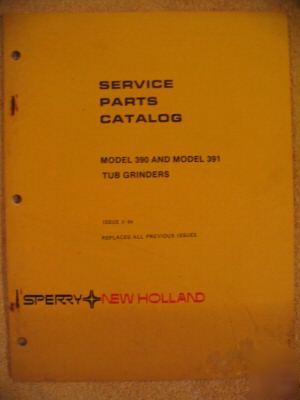 New holland 390 391 tub grinder parts catalog manual