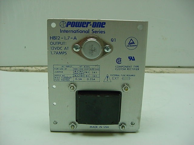 Power one HB12-1.7-a dc power supply 12 vdc 1.7 amp