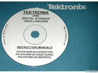 Tektronix 2440 service & ops manuals (3 volumes)
