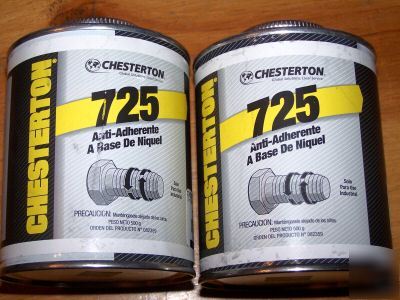 2 cans chesterton 725 nickel anti seize compound lube