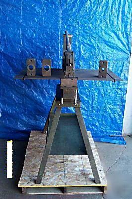 Whitney 10 ton deep throat hand punch press 4 die shoes