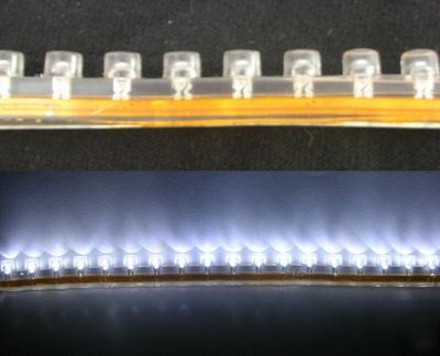 1,white 48CM pvc neon light strip 12V waterproof led 