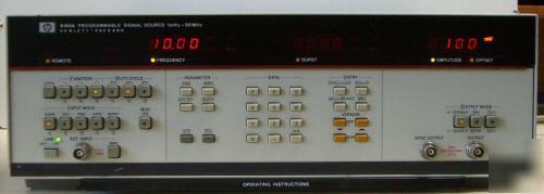 Hp 8165A signal source, 1MHZ - 50 mhz