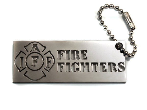 Key ring fob firefighter firefighters rescue fire dept