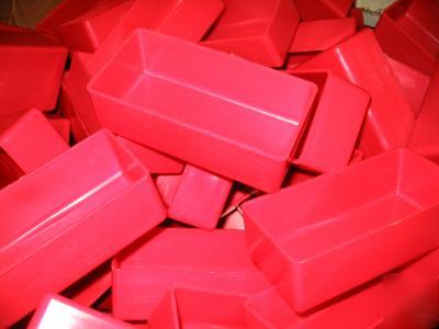 96 drawer organizer bins 3X6 lista vidmar lyon red