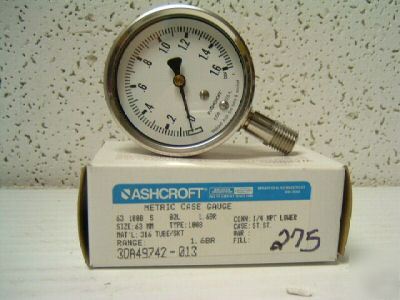 Ashcroft gauge 63MM 1.6BR 1/4