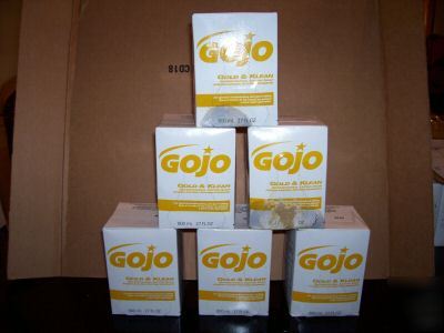 Gojo gold + klean antimicrobial lotion soap refills