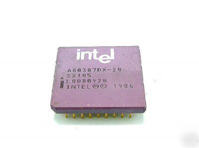 Intel A80387DX-20 A80387DX ceramic cpu ic goldpin
