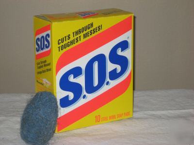 Sos steel wool soap pads, 240 ct